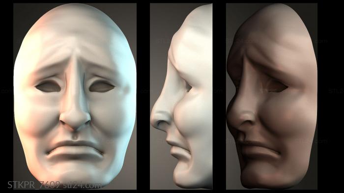 Expressionless Face Mask