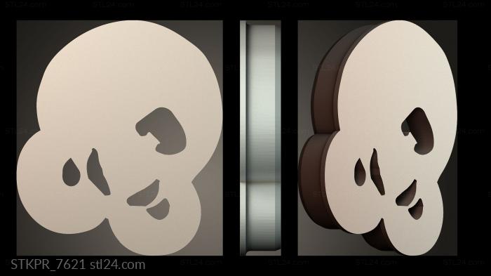 Abstract Skull Shape