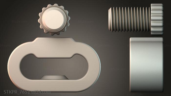 Figurines simple (Knob And Loop Design, STKPR_7651) 3D models for cnc