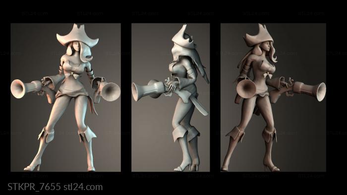Figurines simple (Miss Fortune, STKPR_7655) 3D models for cnc