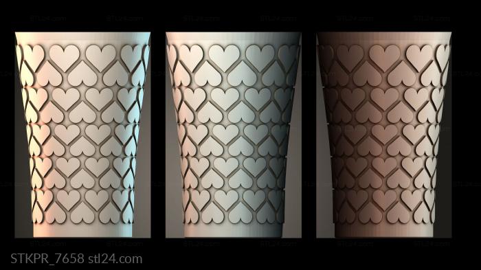 Heartpatterned Vase