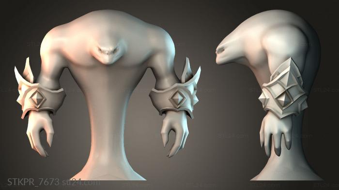 Figurines simple (Voidwalker elemental, STKPR_7673) 3D models for cnc