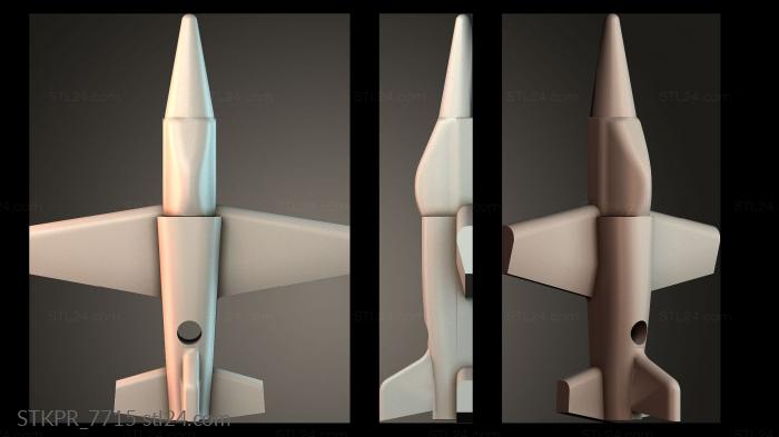 Figurines simple (Missile Design Concept, STKPR_7715) 3D models for cnc