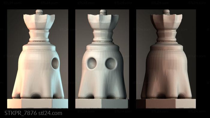 Pac Ghost Queen - pacman chess