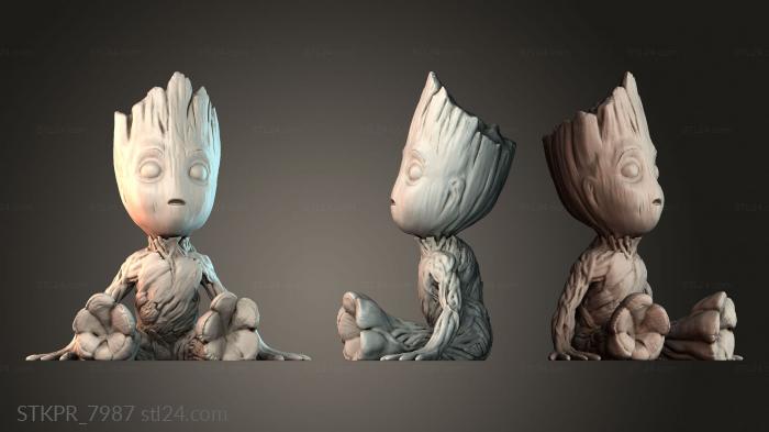 Baby Groot in the superhero squad