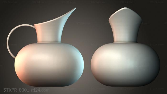 Figurines simple (Elegant Water Pitcher, STKPR_8001) 3D models for cnc