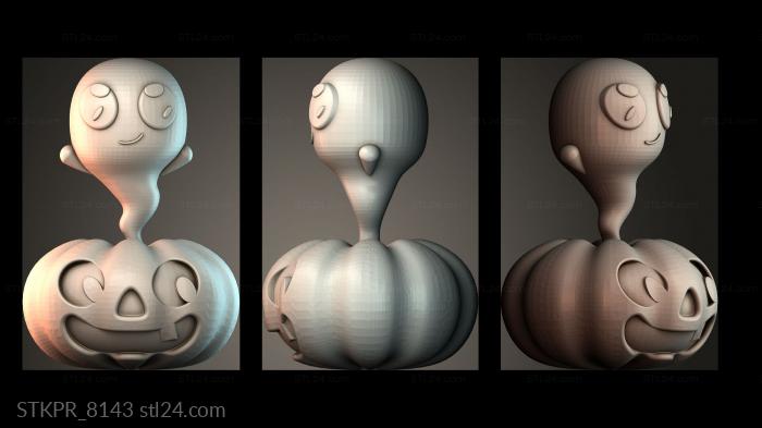 Ghost pumpkin - halloween