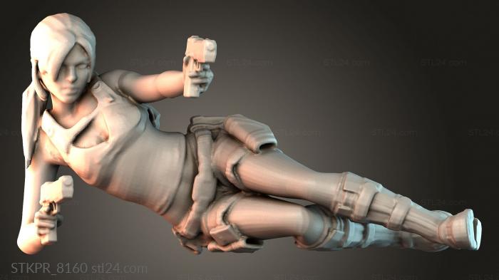 Figurines simple (Miss Lara laraside, STKPR_8160) 3D models for cnc