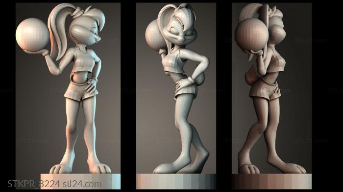 Lola rabbits play sports