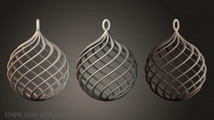 Figurines simple (Orb - boule noel, STKPR_8266) 3D models for cnc