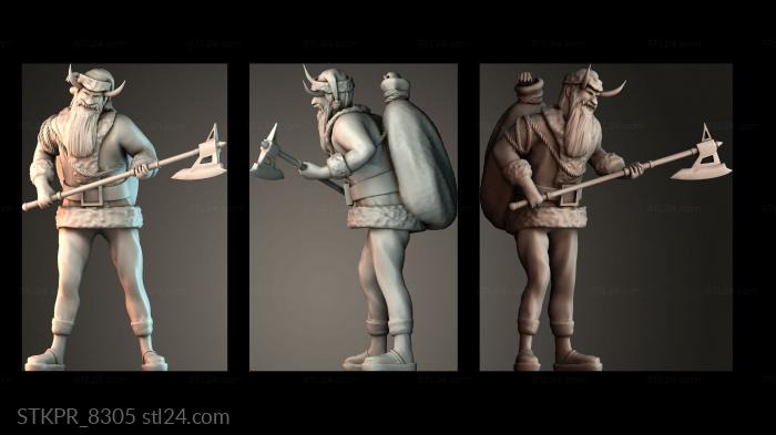 Figurines simple (Mr Evil Santa, STKPR_8305) 3D models for cnc