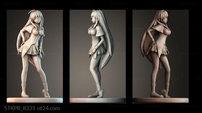 Figurines simple (Miss RIAS, STKPR_8331) 3D models for cnc
