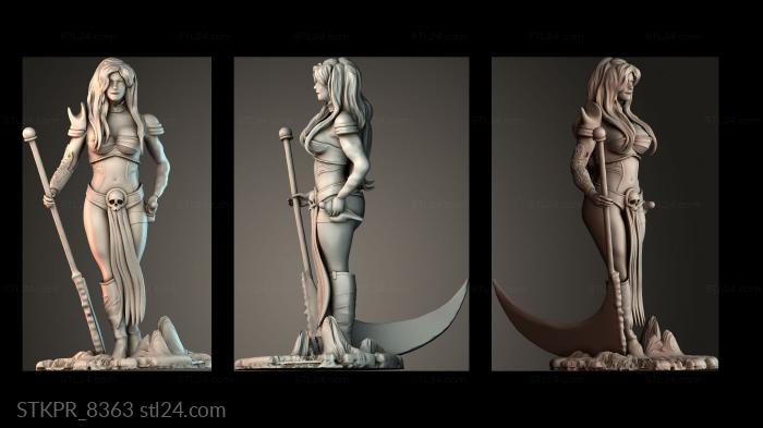 Figurines simple (Miss Sophitia, STKPR_8363) 3D models for cnc