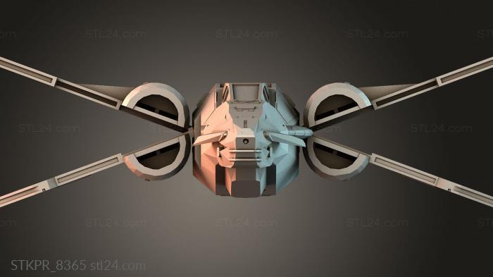 Figurines simple (Ship T-85 X-Wing, STKPR_8365) 3D models for cnc