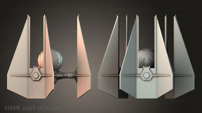 Figurines simple (Tie Defender - ship, STKPR_8369) 3D models for cnc
