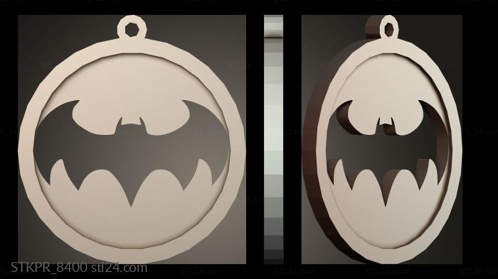 Batman pendant keychain