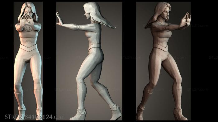 Figurines simple (Invisible Woman, STKPR_8410) 3D models for cnc