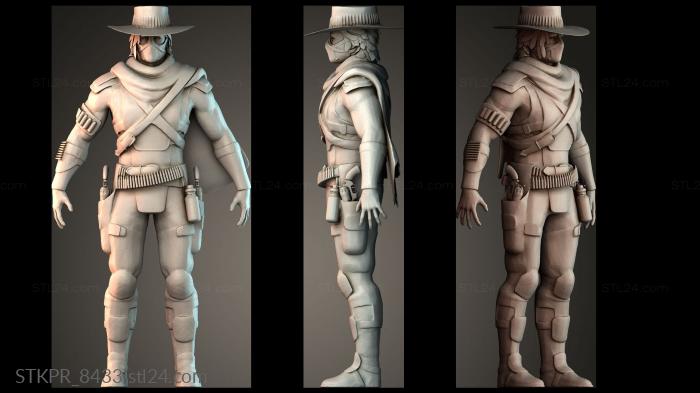 Figurines simple (Mr Erron black, STKPR_8433) 3D models for cnc