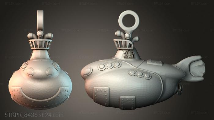 Submarine-shaped pendant