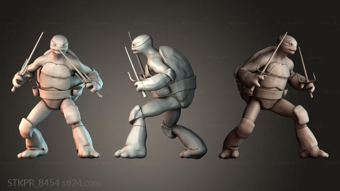 Ninja turtles holding swords