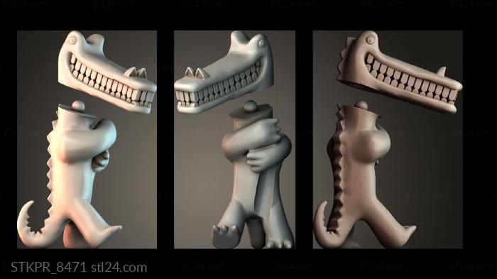 Clarabella crocodile toothbrush holder