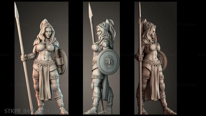 Amazon with spear - women