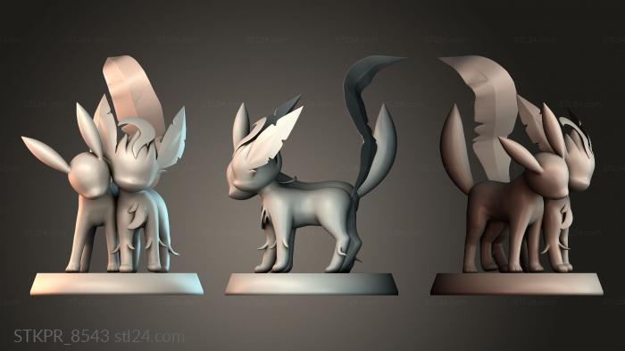 Leafeon + Umbreon - pokemon