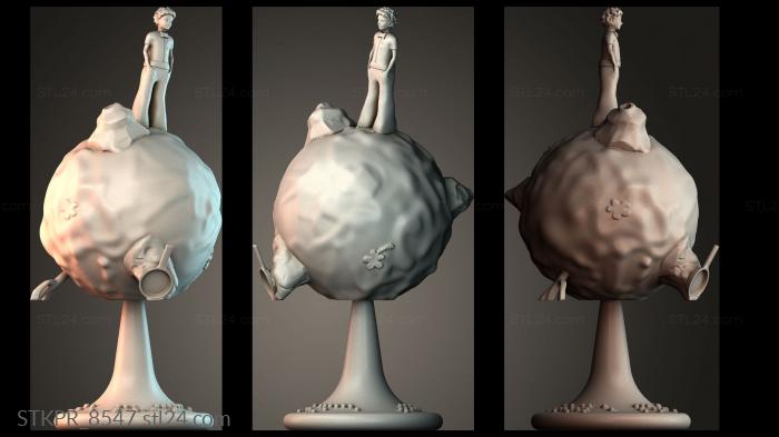 Little prince revolving planet