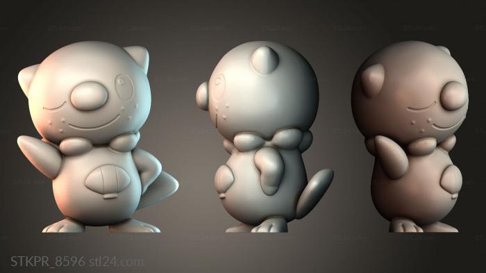 Figurines simple (Oshawott - Pokemon, STKPR_8596) 3D models for cnc