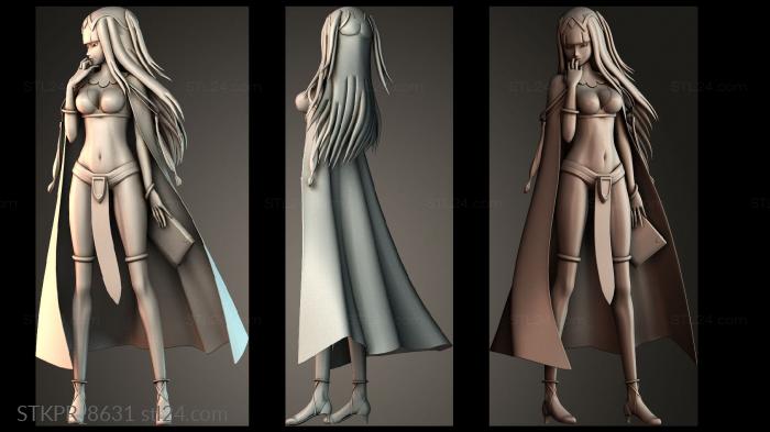 Figurines simple (Miss Sally, STKPR_8631) 3D models for cnc