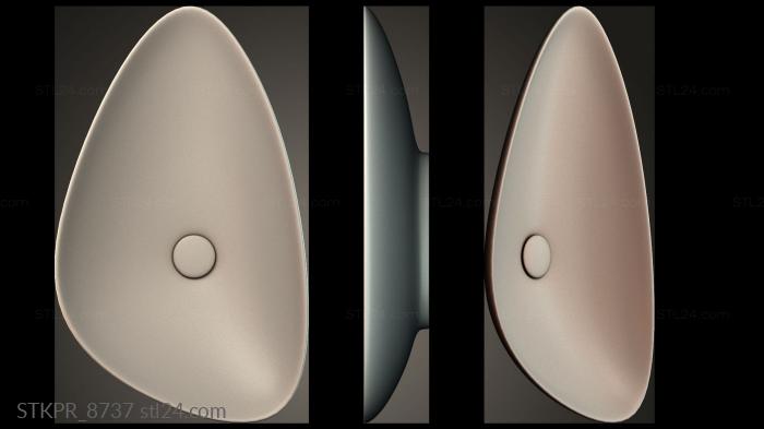 Figurines simple (Rice-shaped wash basin, STKPR_8737) 3D models for cnc