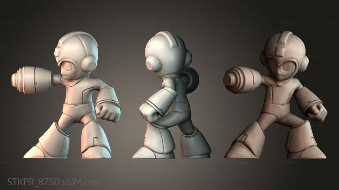 Figurines simple (Megaman, STKPR_8750) 3D models for cnc