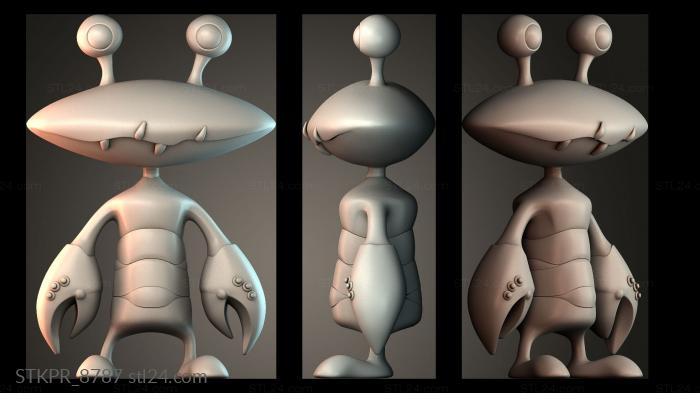 Crab Warrior Cartoon