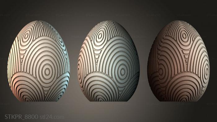 Retro chainmail easter egg lamp