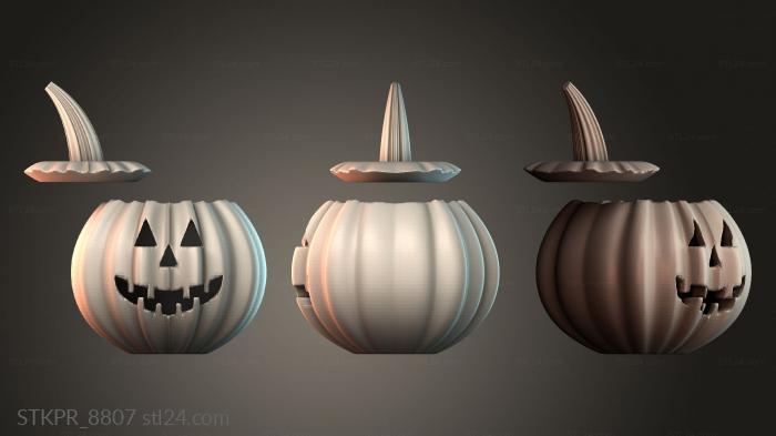 Figurines simple (Pumpkin lights, STKPR_8807) 3D models for cnc