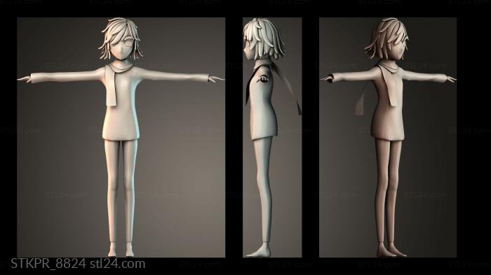 Girl wearing a scarf