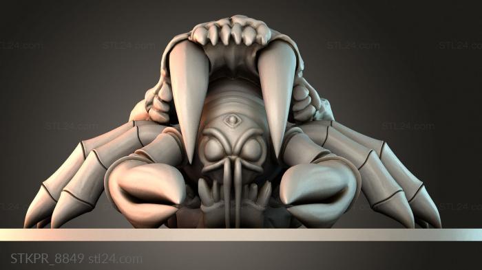 Figurines simple (Bone Crab, STKPR_8849) 3D models for cnc