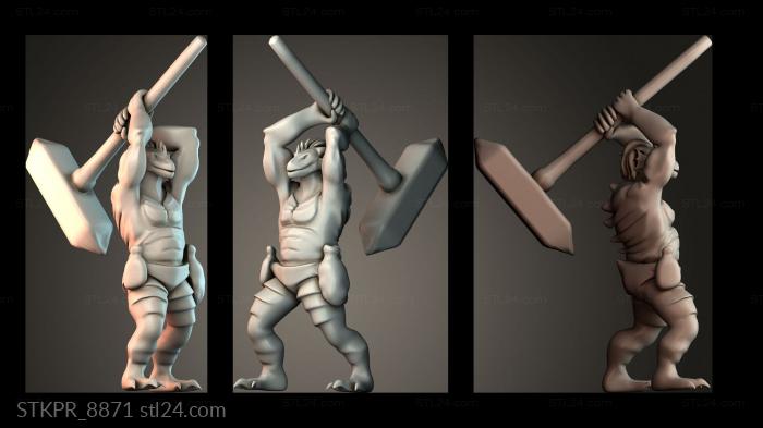 Dragon born barbarian with a maul