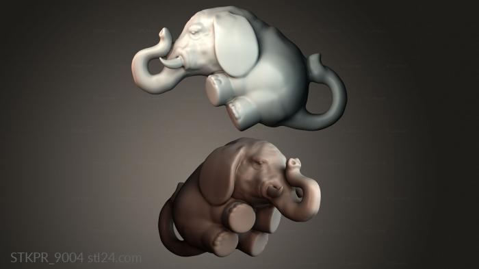 Абстрактная скульптура слона