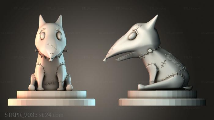 Stitched Wolf Sculpture