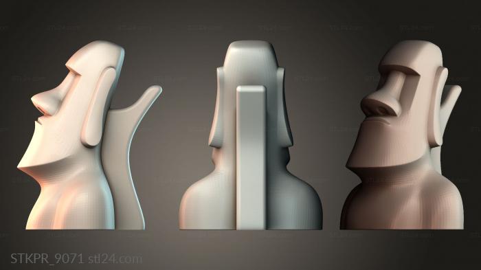 Moai Sculpture Profile