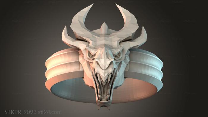 Figurines simple (Dragon Head Sculpture, STKPR_9093) 3D models for cnc