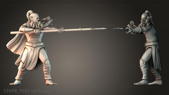 Warrior holding a spear