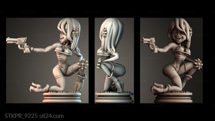 Girl shooting pistol