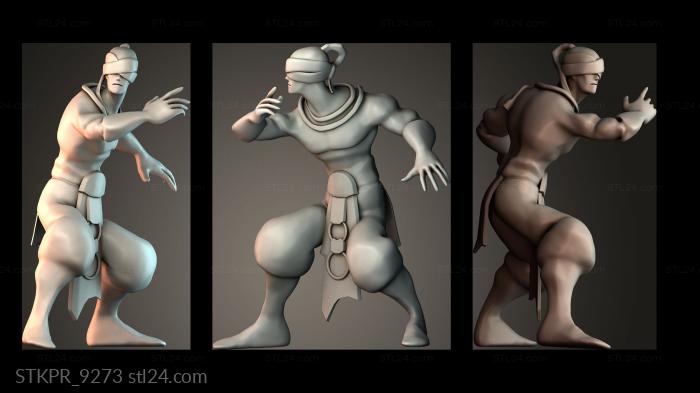 Figurines simple (Lee Sin in-game sketch, STKPR_9273) 3D models for cnc