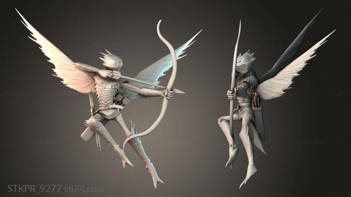 Figurines simple (Beli archery, STKPR_9277) 3D models for cnc