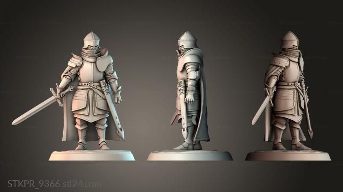 Knight wearing iron armor