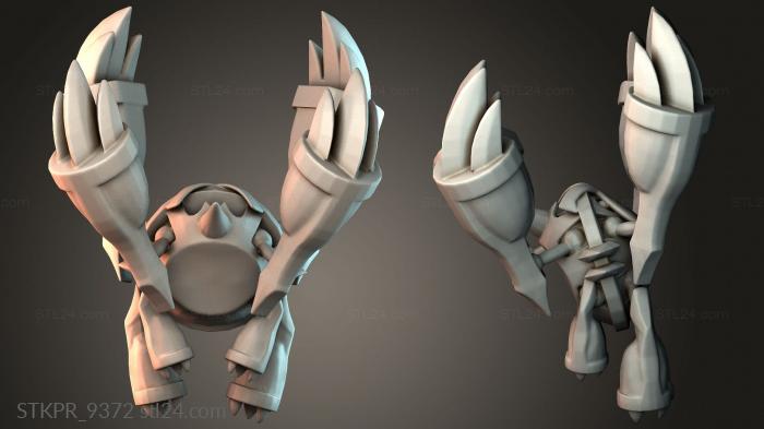 Figurines simple (Mega Metagross - Pokemon, STKPR_9372) 3D models for cnc