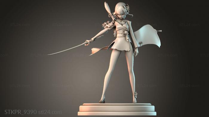 Japanese female swordsman