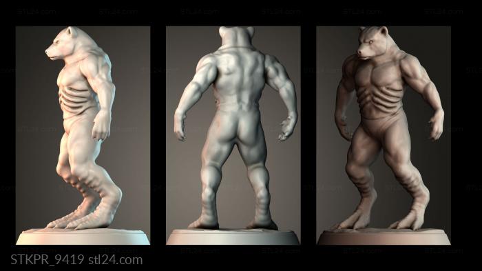 Grizzly bear warrior